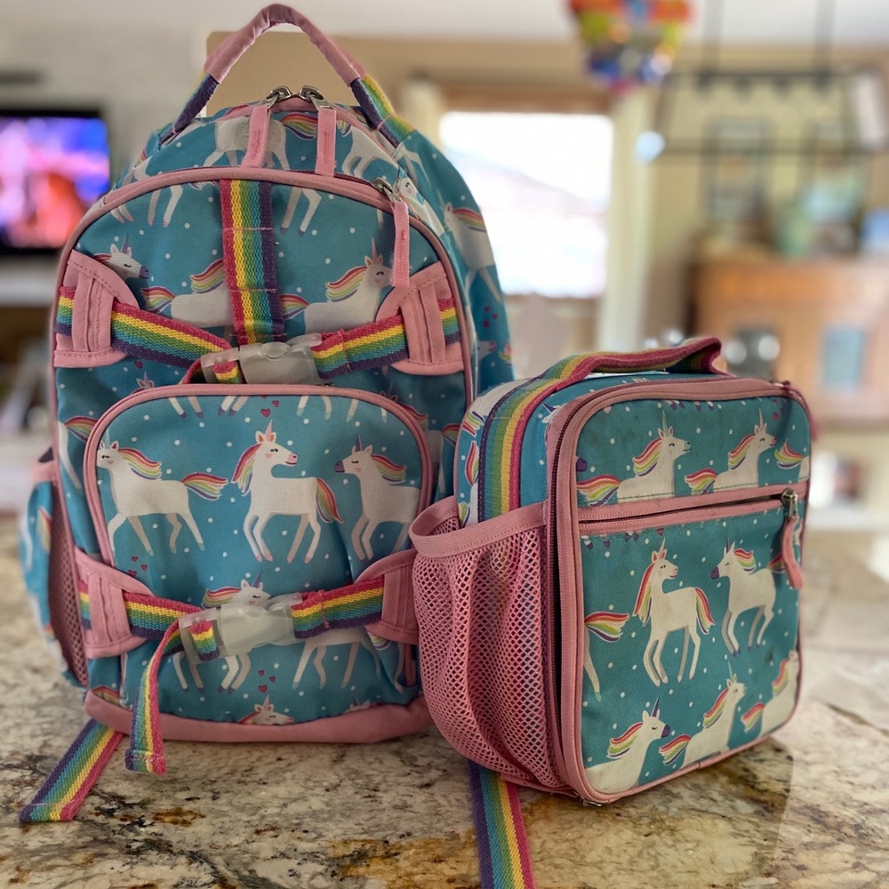 Pottery barn kids small backpack and lunchbox